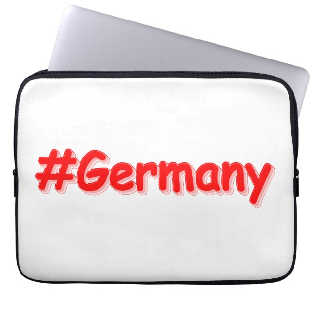 "#Germany" Cute Design. Bestel nu Laptop Sleeve (Voorkant)