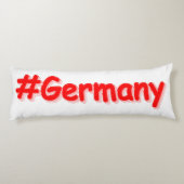 "#Germany" Cute Design. Bestel nu Lichaamskussen (Achterkant)