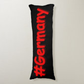 "#Germany" Cute Design. Bestel nu Lichaamskussen (Voorkant Verticaal)