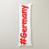 "#Germany" Cute Design. Bestel nu Lichaamskussen (Achterkant (Verticaal))