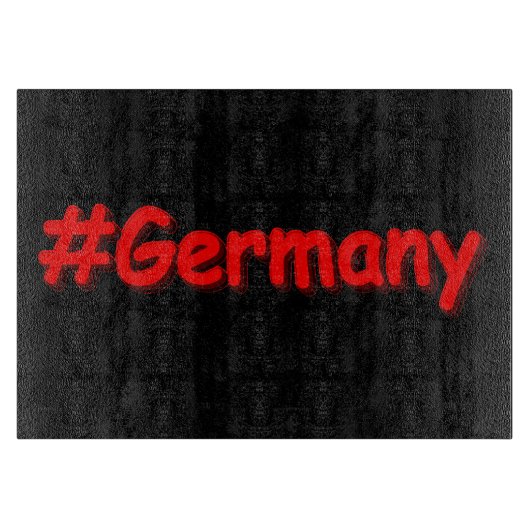 "#Germany" Cute Design. Bestel nu Snijplank (Voorkant)