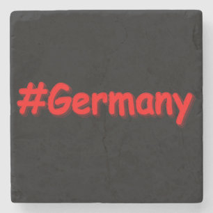 "#Germany" Cute Design. Bestel nu Stenen Onderzetter