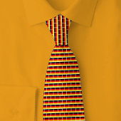 Germany Flag Brick Pattern Stropdas