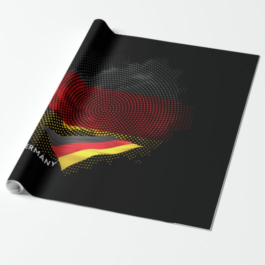 Germany flag cadeaupapier (Uitgerold)