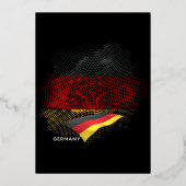 Germany flag folie uitnodiging (Voorkant)
