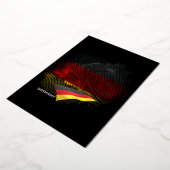 Germany flag folie uitnodiging (Gedraaid)