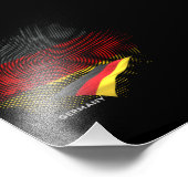 Germany flag foto afdruk (Hoek)