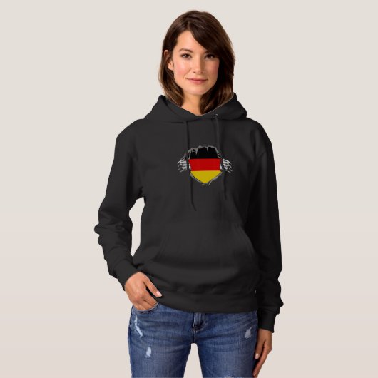 Germany flag hoodie (Voorkant volledig)