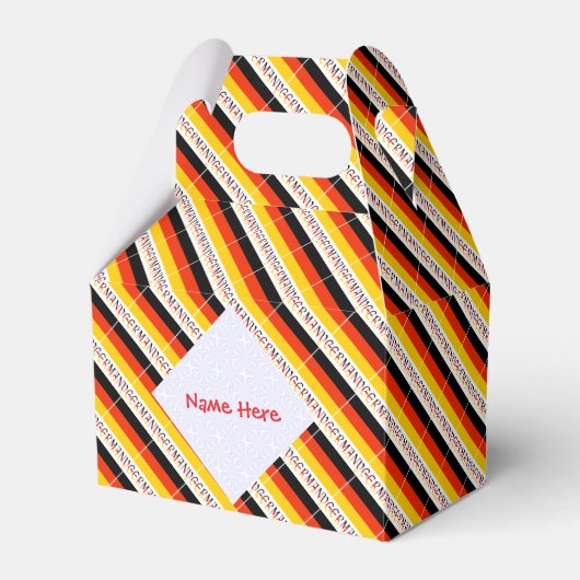 Germany Flag Personalized Gable Bedankdoosjes (Voorkant Zijde)