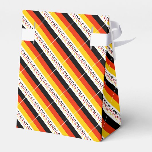 Germany Flag Personalized Tent  Bedankdoosjes (Achterkant)