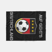 Germany Footbyll Soccer Team Deutschland National  Fleece Deken (Voorkant (Horizontaal))
