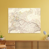 Germany general map canvas afdruk (Insitu (Woonkamer))