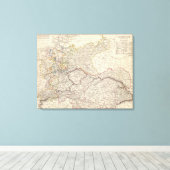 Germany general map canvas afdruk (Insitu (Houten vloer))