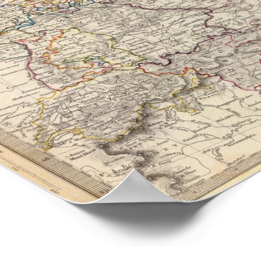 Germany general map poster (Hoek)