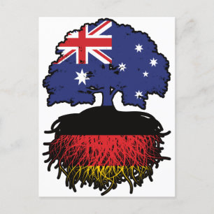 Germany German Australian Australia Tree Roots Briefkaart