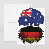 Germany German Australian Australia Tree Roots Briefkaart (Voorkant / Achterkant)