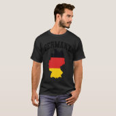 Germany Map with Flag T-shirt (Voorkant volledig)