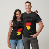 Germany Map with Flag T-shirt (Unisex)