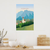 Germany Minimal Travel Poster (Keuken)
