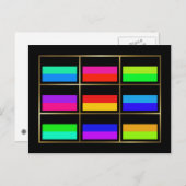 Germany Multihue Flags Postcard Briefkaart (Voorkant / Achterkant)