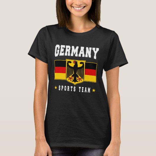 Germany Pride German Flag Deutschland Love Souveni T-shirt (Voorkant)