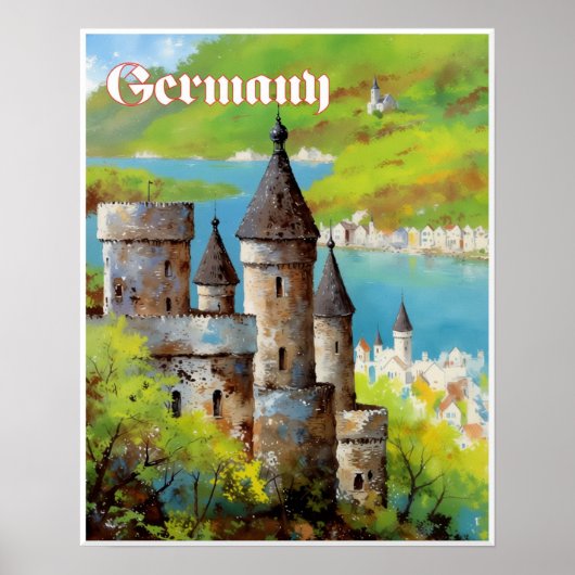 Germany Travel Poster  (Voorkant)