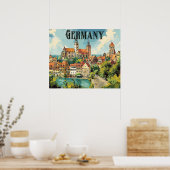 Germany vintage travel poster (Keuken)