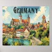 Germany vintage travel poster (Voorkant)