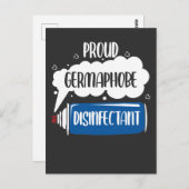 Germaphobe Caretaker Janitor Bacteria Cleaning Briefkaart (Voorkant / Achterkant)