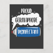 Germaphobe Caretaker Janitor Bacteria Cleaning Briefkaart (Voorkant)