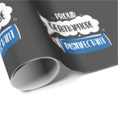 Germaphobe Caretaker Janitor Bacteria Cleaning Cadeaupapier (Rol Hoek)