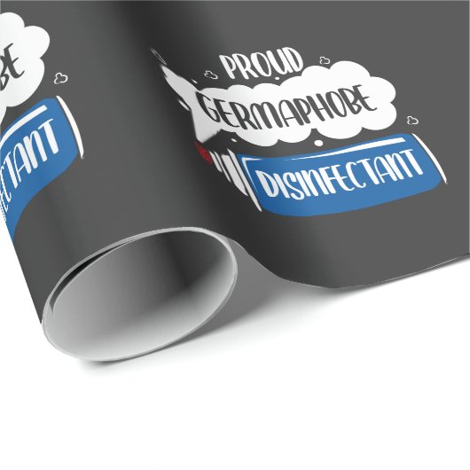 Germaphobe Caretaker Janitor Bacteria Cleaning Cadeaupapier (Rol Hoek)