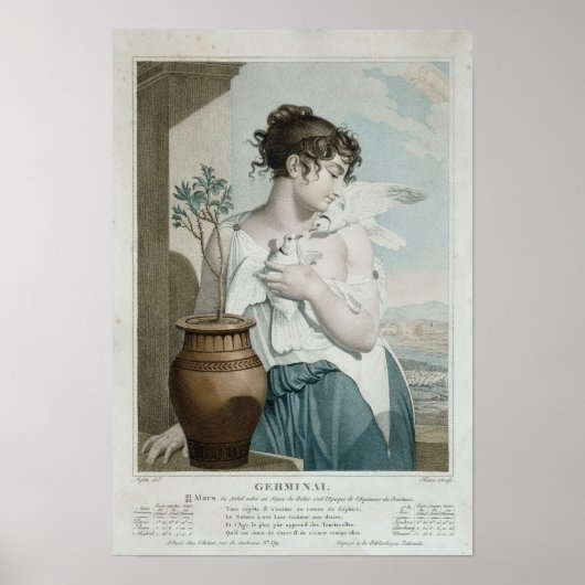 Germinal, zevende maand Republikeinse kalender Poster (Voorkant)