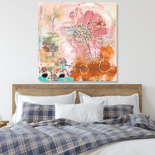 Germinatie Canvas Afdruk (Insitu (Slaapkamer))