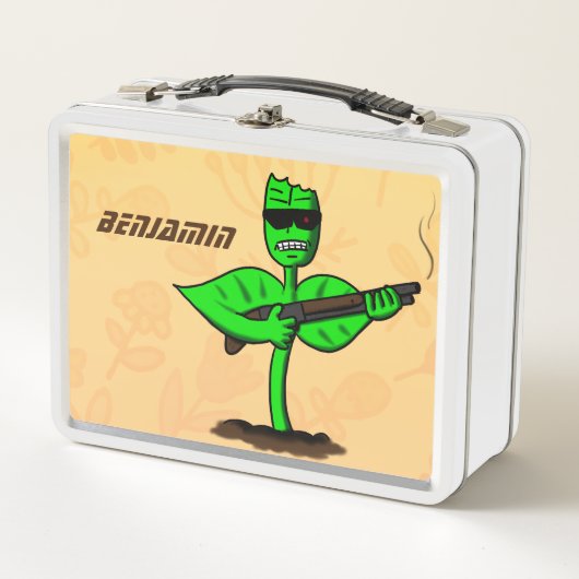Germinator cyborg plant grappige cartoon (Voorkant)