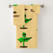 Germinator cyborg plant grappige cartoon bad handdoek (Insitu)