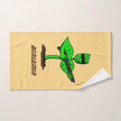 Germinator cyborg plant grappige cartoon bad handdoek (Handdoek)