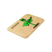 Germinator cyborg plant grappige cartoon badmat (Gekanteld)