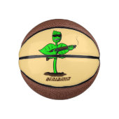 Germinator cyborg plant grappige cartoon basketbal (Voorkant)
