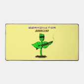 Germinator cyborg plant grappige cartoon bureaumat (Voorkant)