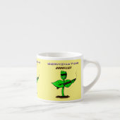 Germinator cyborg plant grappige cartoon espresso kop (Rechts)