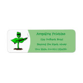 Germinator cyborg plant grappige cartoon etiket (Voorkant)