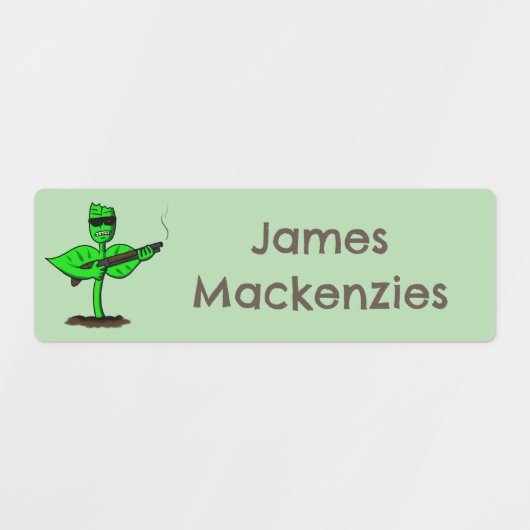 Germinator cyborg plant grappige cartoon gepersona labels (Design 1)