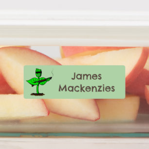 Germinator cyborg plant grappige cartoon gepersona labels