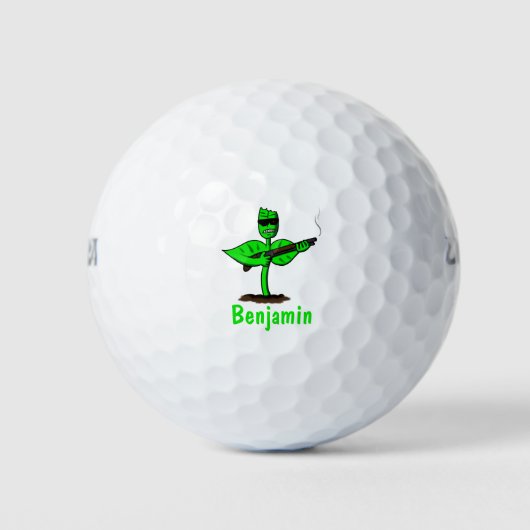 Germinator cyborg plant grappige cartoon golfballen (Voorkant)
