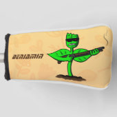 Germinator cyborg plant grappige cartoon golfheadcover (Voorkant)