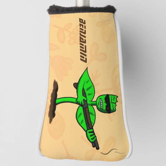 Germinator cyborg plant grappige cartoon golfheadcover (Draai 90)