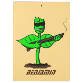 Germinator cyborg plant grappige cartoon klembord (Achterkant)