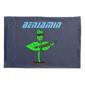 Germinator cyborg plant grappige cartoon kussensloop (Achterkant)