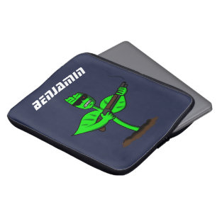 Germinator cyborg plant grappige cartoon laptop sleeve